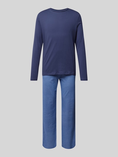 Christian Berg Men Pyjama met elastische band Marineblauw - 1