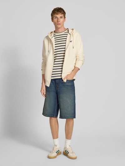 Superdry Bluza rozpinana z wyhaftowanym logo i kapturem Złamany biały 1