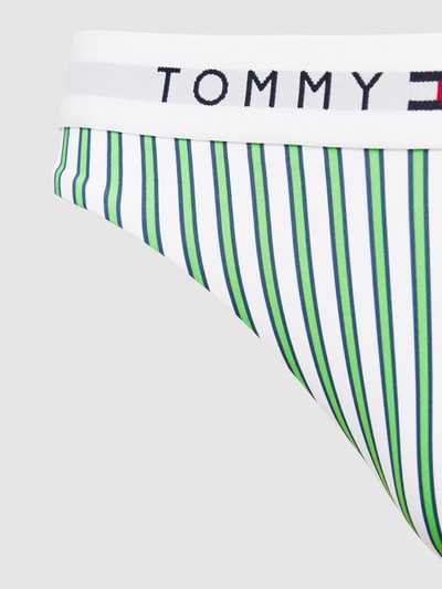 TOMMY HILFIGER Bikini-Hose mit Streifenmuster Gruen Melange 2