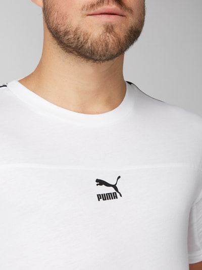 PUMA PERFORMANCE T-Shirt mit gummierten Logo-Details Weiss 3