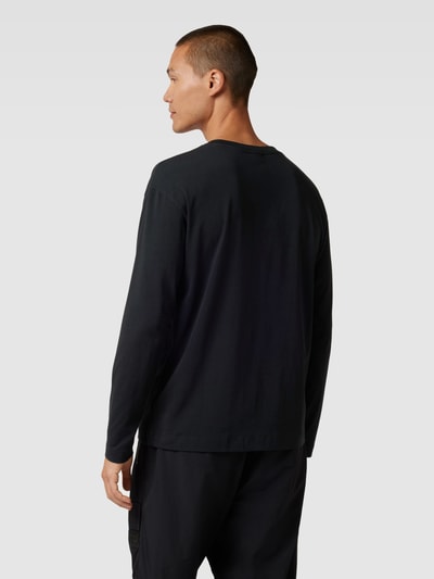 HUGO Longsleeve mit geripptem Rundhalsausschnitt Black 5