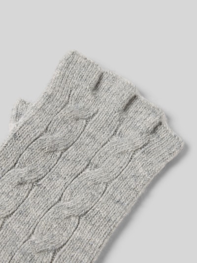 Polo Ralph Lauren Vingerloze handschoenen van een mix van wol en kasjmier Middengrijs - 3