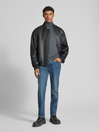 Tom Tailor Regular fit coltrui van puur katoen Antraciet - 1