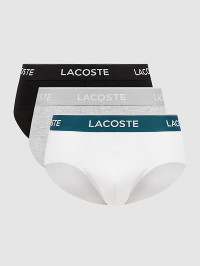 Lacoste Slip mit Stretch-Anteil im 3er-Pack Weiss 1