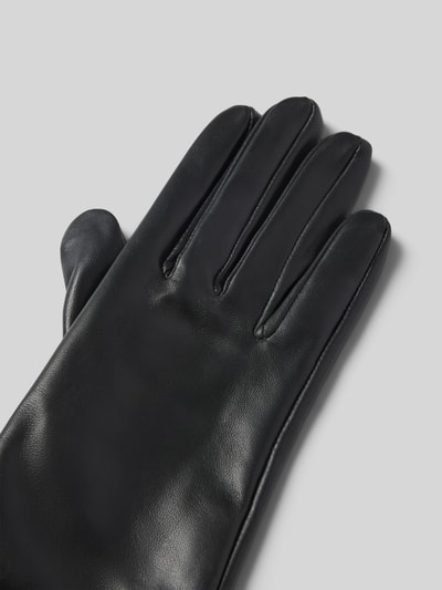 Barbour Rękawiczki z naturalnej skóry ze skóry bydlęcej model 'LADY JANE' Czarny 3