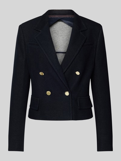 Produktfoto, Blazer mit Reverskragen von Windsor aus Katoenmix, Regular fit, knoopsluiting, borstzakken, klepzakken, donkerblauw