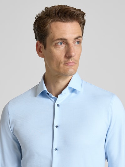 OLYMP No. Six Super slim fit zakelijk overhemd met kentkraag Bleu - 3