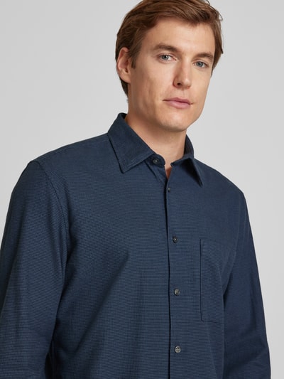 Marc O'Polo Regular Fit Freizeithemd mit Vichy-Muster aus Baumwolle Dunkelblau 3