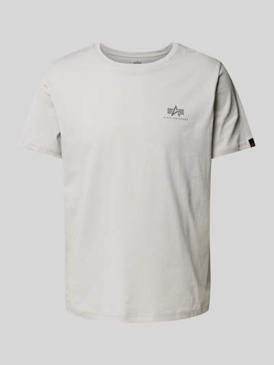 Alpha Industries T-shirt z nadrukiem z logo Jasnoszary 2