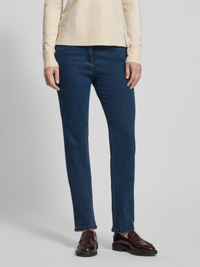 Raphaela By Brax Super slim fit jeans met steekzakken, model 'Laura Glam' Blauw - 4