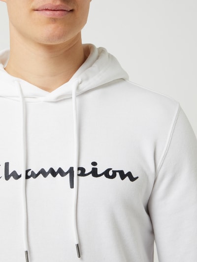 CHAMPION Bluza z kapturem o kroju comfort fit z logo Biały 3