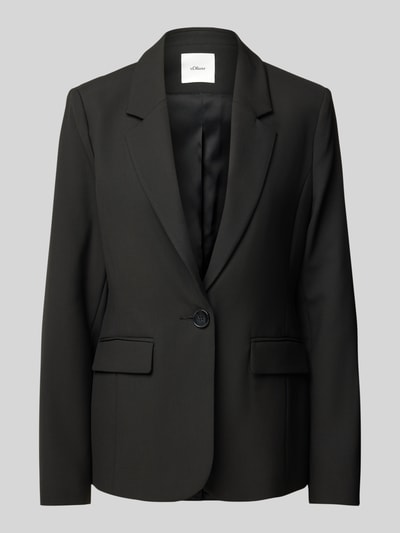 s.Oliver BLACK LABEL Blazer mit Knopfverschluss Black 2