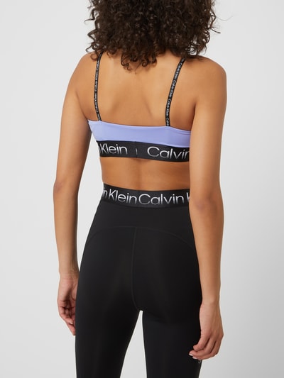 Calvin Klein Performance Bustier mit Logo-Bund  Lila 5