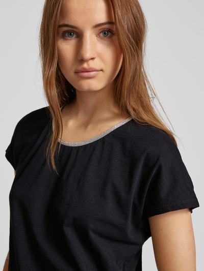 Christian Berg Woman T-shirt met siersteentjes Zwart - 3