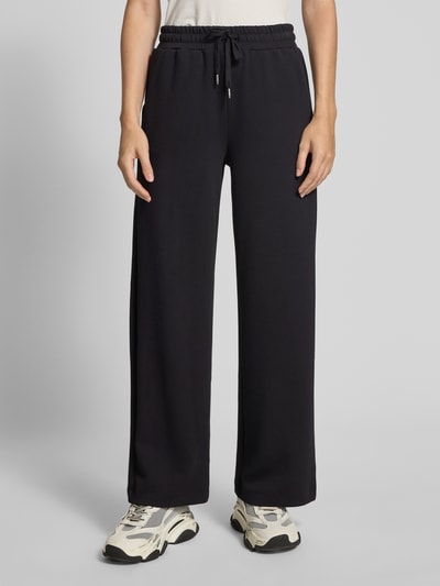 Soyaconcept Spodnie dresowe z elastycznym pasem i tunelem model ‘Banu’ Czarny 4