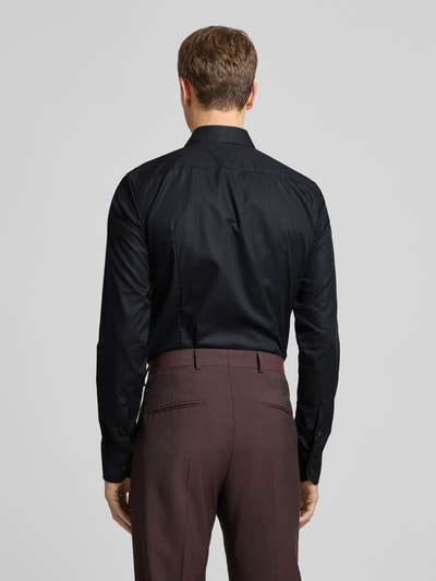 BOSS Koszula biznesowa o kroju slim fit z bardzo długim rękawem model ‘HANK’ Czarny 5