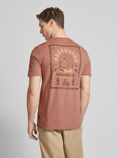 Only & Sons Slim Fit T-Shirt mit Motiv-Print Modell 'BASIC' Hellrot 5