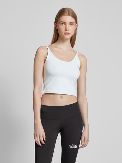 The North Face Korte tanktop met labelstitching Lichtblauw - 4