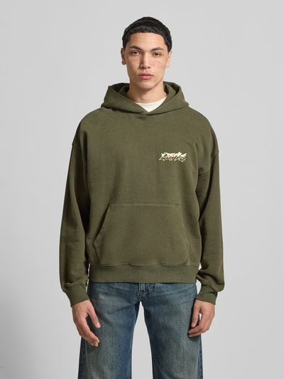Levi's® Relaxed Fit Hoodie aus reiner Baumwolle Modell 'TWO HORSE' Taupe 4