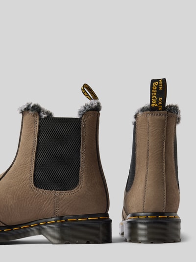 Dr. Martens Chelsea boots van leer met binnenvoering, model 'Leonore' Kaki - 2