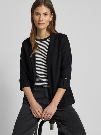 Vero Moda Loose Fit Kurzblazer aus Viskose-Leinen-Mix Modell 'JESMILO' Black 3