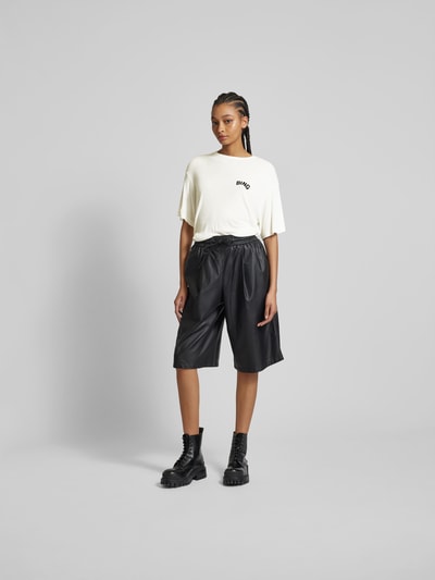 Anine Bing Oversized T-Shirt aus reiner Viskose Ecru 1