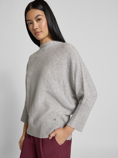 s.Oliver BLACK LABEL Loose Fit Pullover aus Woll-Kaschmir-Mix  Hellgrau 3