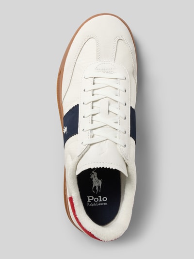 Polo Ralph Lauren Low Top Sneaker mit Rindsleder-Anteil Modell 'HERITAGE AERA' Weiss 3