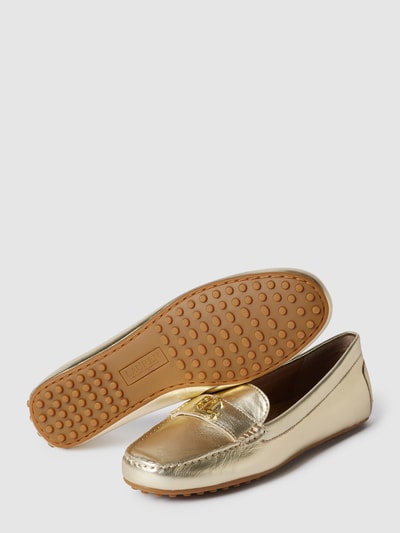 Lauren Ralph Lauren Penny loafers met labelapplicatie Goud gemêleerd - 5