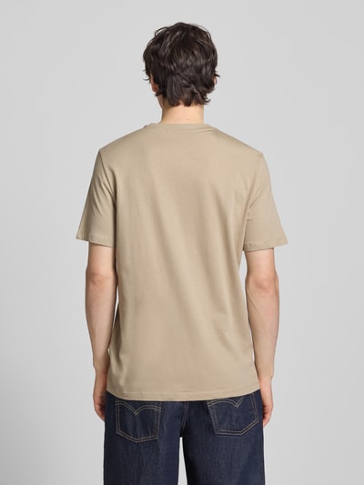 Blend T-Shirt mit Stitching Modell 'KAAN' Beige 5
