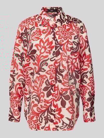 Mango Regular Fit Bluse im Allover-Look Modell 'JULIA' Rot 2