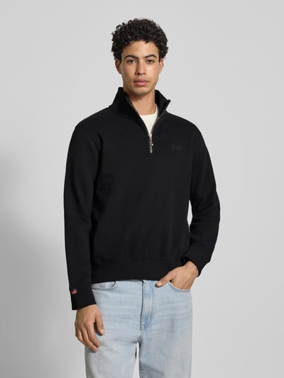 Superdry Regular Fit Sweatshirt mit Logo-Stitching Black 4