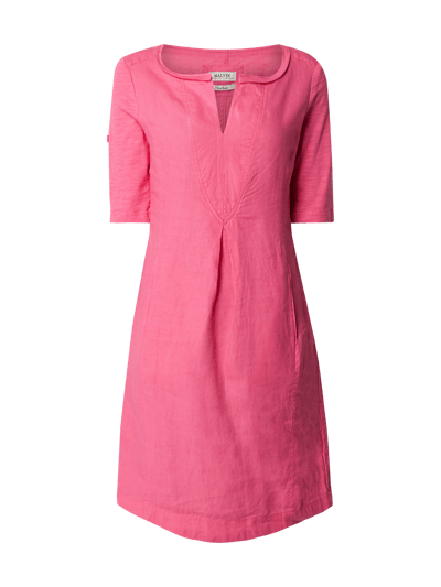 Malvin Leinenkleid mit regulierbarer Ärmellänge Pink 2