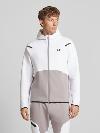 Under Armour Sweatjacke mit Kapuze Modell 'Unstoppable' Hellgrau 4