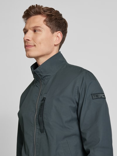 s.Oliver RED LABEL Regular fit outdoorjack met opstaande kraag en contrasterende details Antraciet - 3