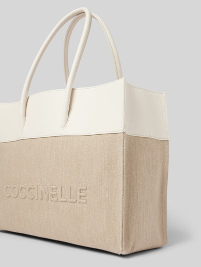 Coccinelle Shopper mit Label-Stitching Modell 'MYRTHA' Weiss 3