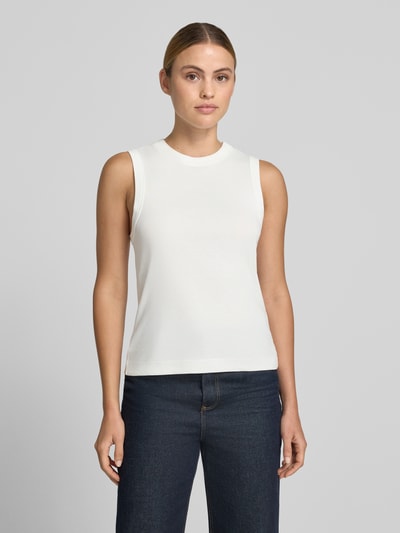 Jake*s Studio Woman Tanktop van katoen met ronde hals Wit - 4
