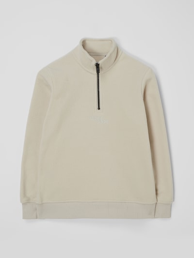 Jack & Jones Troyer aus Fleece Modell 'Friday' Ecru 1