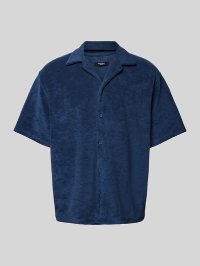 Jack & Jones Premium Vrijetijdsoverhemd met reverskraag, model 'TERRY' Marineblauw - 2