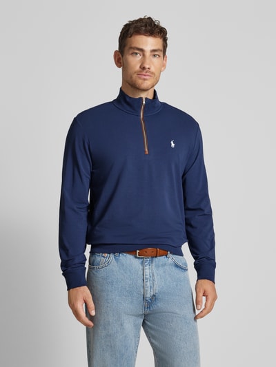 Polo Ralph Lauren Sweatshirt mit kurzem Reißverschluss Marine 4