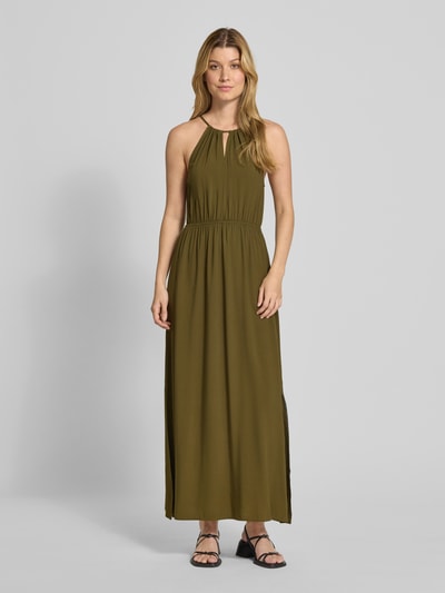 Tom Tailor Denim Tailliertes Freizeitkleid aus reiner Viskose Oliv 4