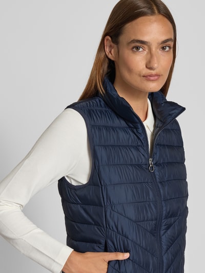 s.Oliver RED LABEL Slim Fit Steppweste mit Stehkragen Marine 3