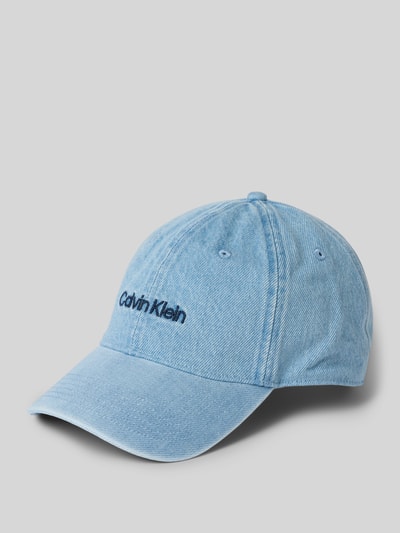 CK Calvin Klein Baseballpet in denimlook Metallic blauw - 1