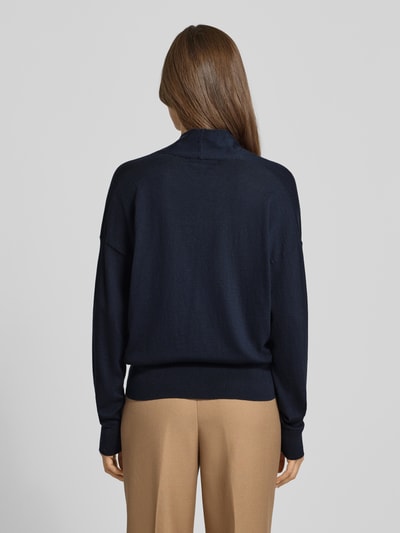 Lauren Ralph Lauren Gebreide pullover met V-hals, model 'WAKIRA' Marineblauw - 5