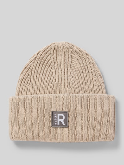 Roeckl Beanie mit Label-Badge Beige 1