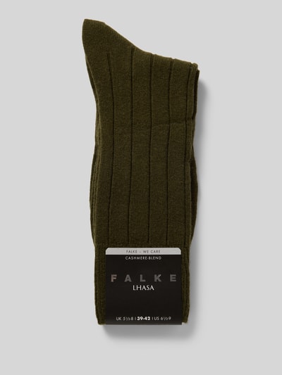 Falke Sokken met kasjmier Donkergroen - 3