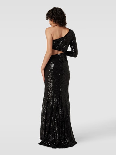 Luxuar Abendkleid mit Pailletten Black 5