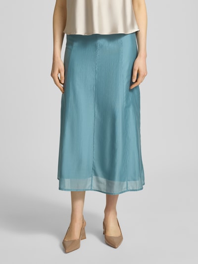 Calvin Klein Womenswear Ausgestellter Midi-Rock aus Lyocell-Mix Helltuerkis 4