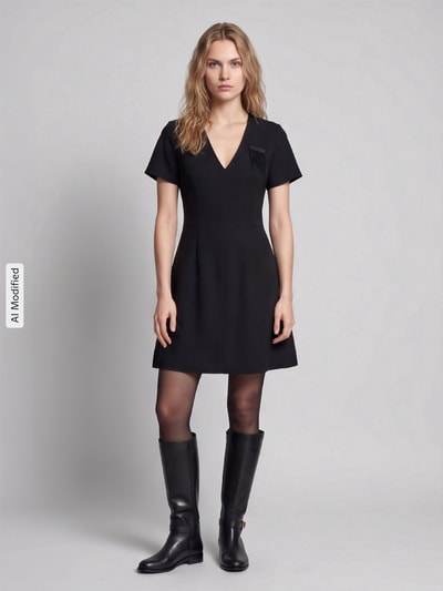 HUGO Etuikleid mit Pailletten-Detail Modell 'Kimesa' Black 1
