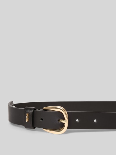 BOSS Riem van echt rundleer Zwart - 2